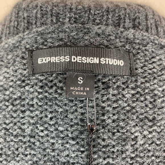 Express Charcoal Grey Slouchy Sweater - Picture 8 of 9